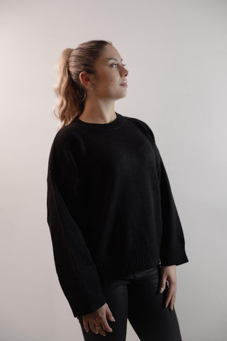 Pull noir oversize – KIARA